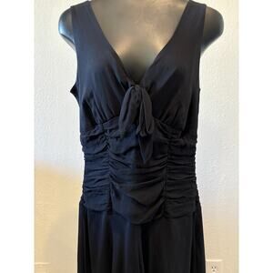 Vintage Y2K Silk Babydoll Dress by Jonathan Martin Size 6 Black Homecoming